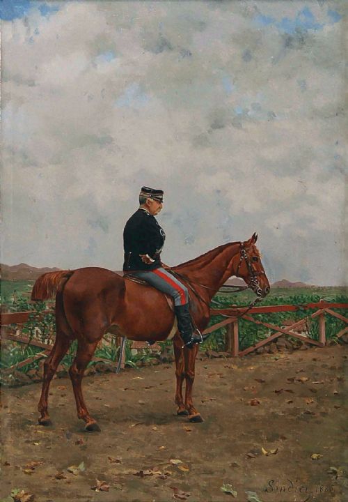 Francesca Sindici Oil. "Italian Officer".