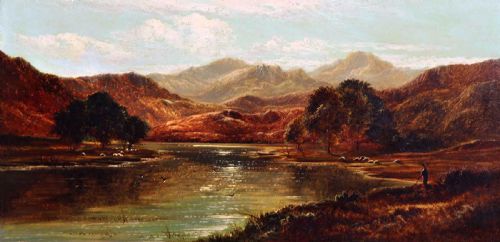 "Perthshire". Good Charles Leslie Oil.