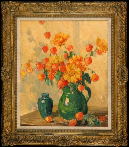 Owen Bowen. Still Life "Summer Flowers". Lovely Oil.