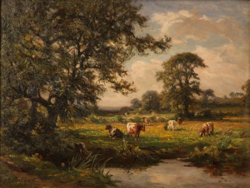 William Greaves. "East Keswick" Good Oil Landscape.