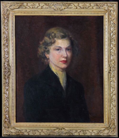 Rev. Arthur Bateman. "Mrs Eric Cox". Oil Portrait.