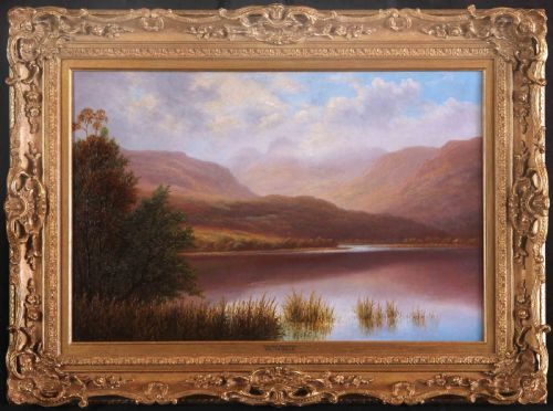 William Mellor. "Elterwater, Westmorland". Landscape Oil Painting.