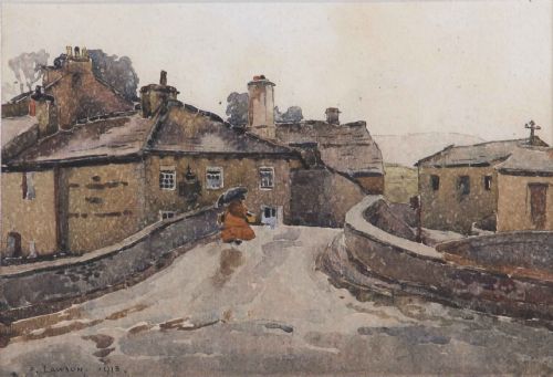 Fred Lawson. "A Stormy Day, Gayle". Watercolour.