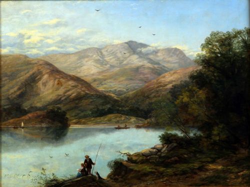 Thomas Creswick Ra. "Barmouth, N Wales". Lovely Oil Painting Landscape.