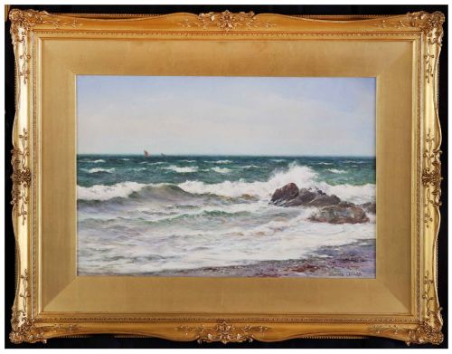 James Aitken. "The Manx Coast". Marine Watercolour.