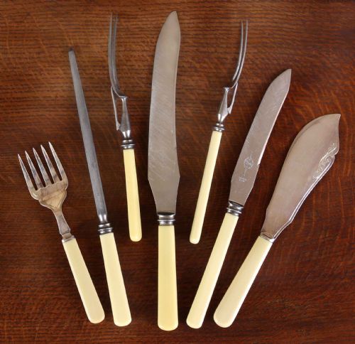 fig 3. Impressive and complete Viner's of Sheffield canteen for 12 settings