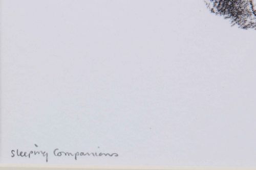 SONIA LAWSON RA SLEEPING COMPANIONS PASTEL OVER LITHOGRAPH - ADDITIONAL PHOTO 2