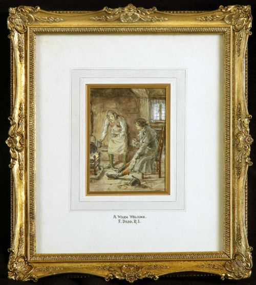 FRANK DADD RI A WARM WELCOME THE PICK OF THE PACK PAIR SPORTING WATERCOLOURS - ADDITIONAL PHOTO 1