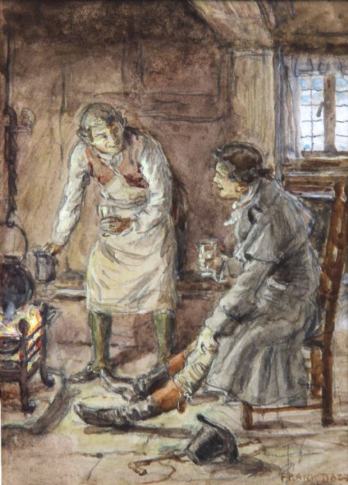 FRANK DADD RI A WARM WELCOME THE PICK OF THE PACK PAIR SPORTING WATERCOLOURS - ADDITIONAL PHOTO 2