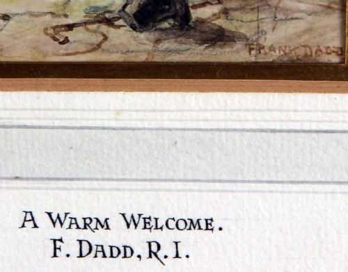 FRANK DADD RI A WARM WELCOME THE PICK OF THE PACK PAIR SPORTING WATERCOLOURS - ADDITIONAL PHOTO 3