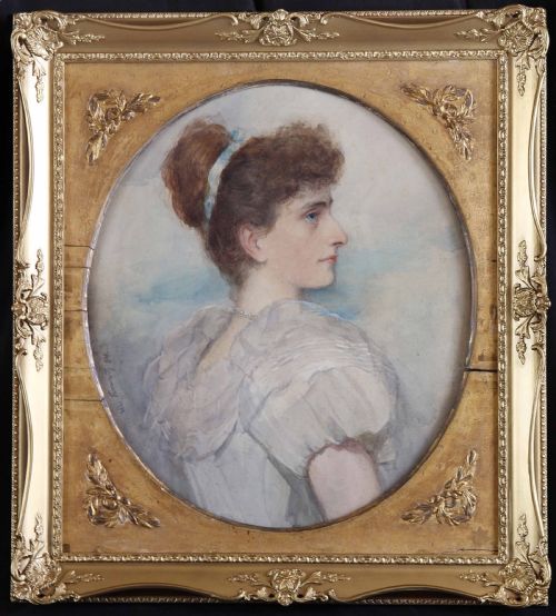 "Mrs Mary Teresa Butti". By W. Skeoch Cumming. Watercolour Portrait.
