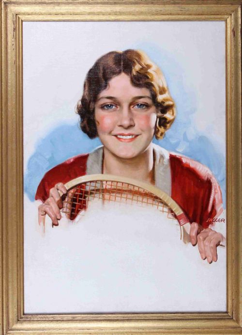 David Jagger R.o.i. R.p. "Life Is Fun When You Are Fit". Portrait Oil Painting.