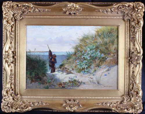John Mogford. "The Shrimper". Marine Oil Painting.