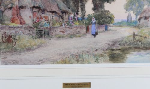YEEND KING NEAR WORTHING SUSSEX LANDSCAPE WATERCOLOUR PAINTING - ADDITIONAL PHOTO 4