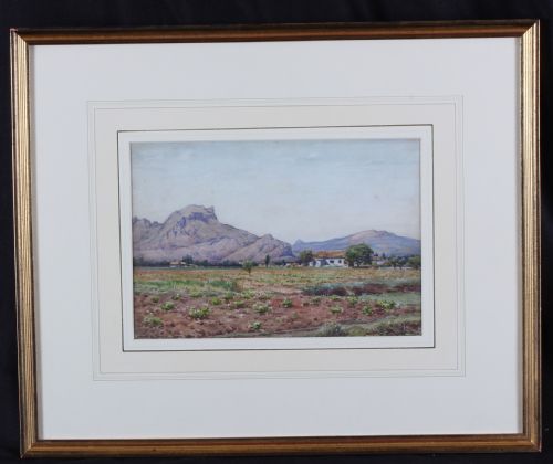 JD WALKER MONTE DE SEGARIA DENIA SPAIN LANDSCAPE WATERCOLOUR - ADDITIONAL PHOTO 1