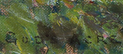 ERNEST HIGGINS RIGG GOD'S ACRE LANDSCAPE OIL PAINTING - ADDITIONAL PHOTO 5