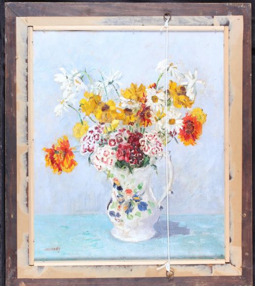 PHILIP NAVIASKY LEEDS MARKET OIL PAINTING - ADDITIONAL PHOTO 7