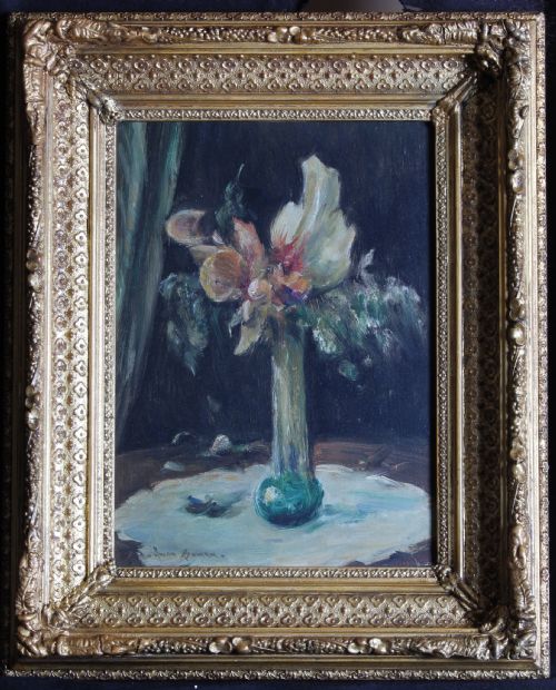 OWEN BOWEN SUMMER FLOWERS STILL LIFE OIL PAINTING - ADDITIONAL PHOTO 1