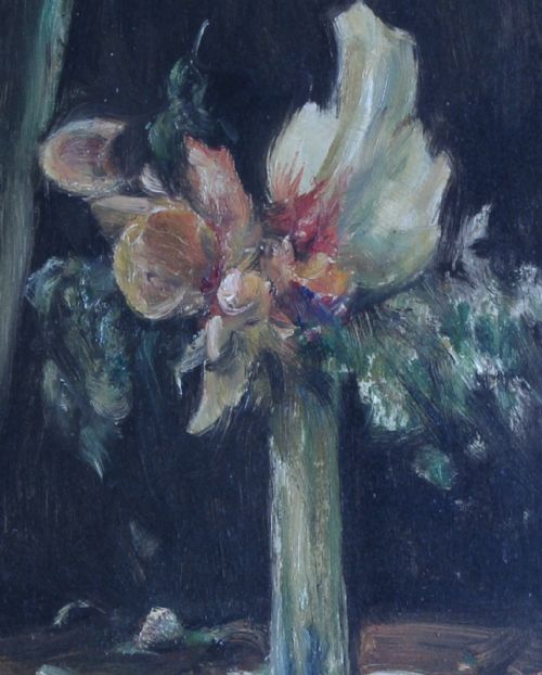 OWEN BOWEN SUMMER FLOWERS STILL LIFE OIL PAINTING - ADDITIONAL PHOTO 2