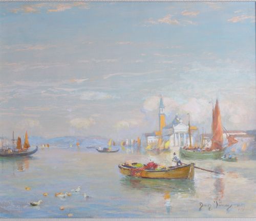 Sir David Murray Ra. "Venice". Marine. Oil Painting.
