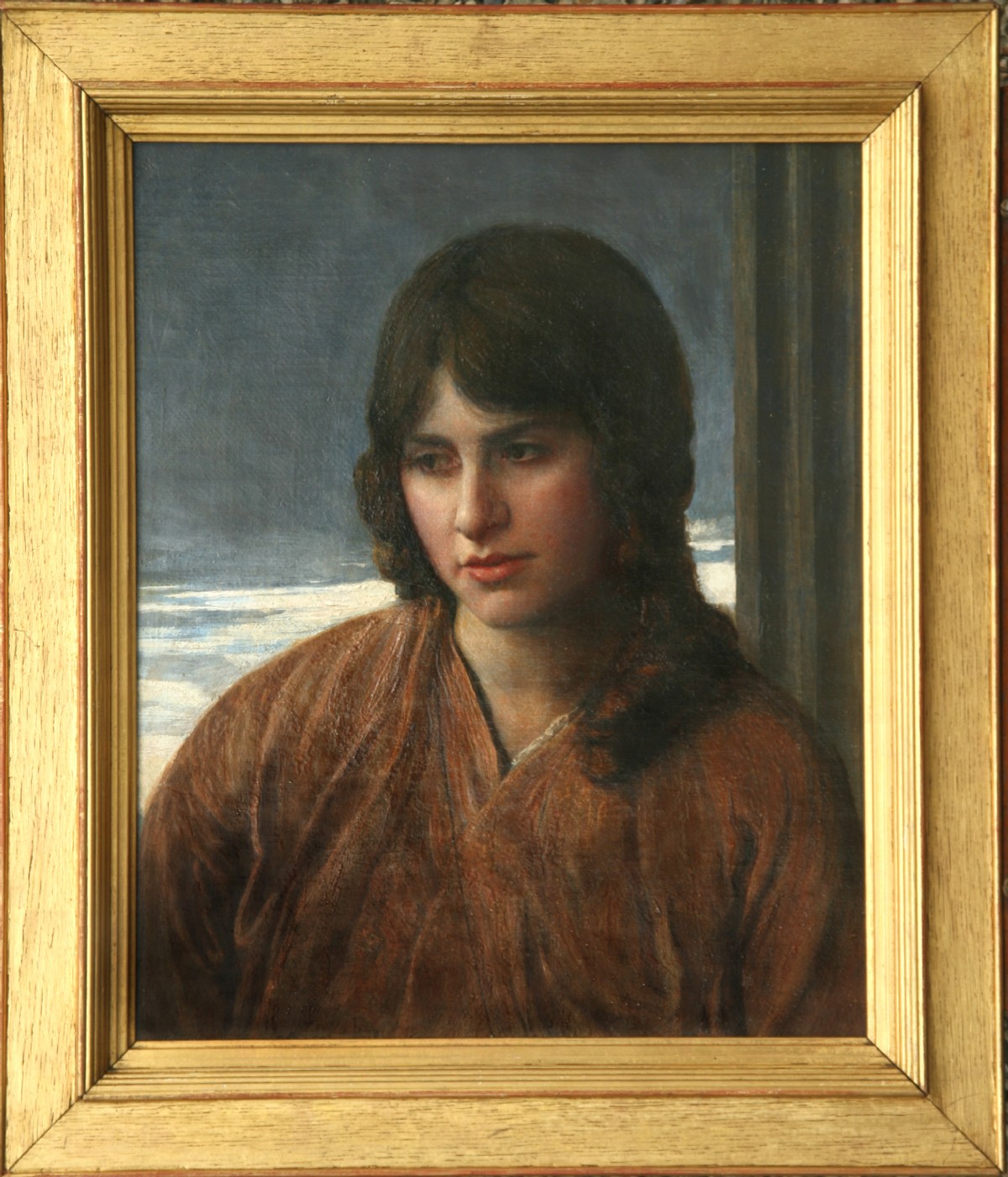 Pre-Raphaelite portrait by Henry Mawdsley N.S.A., A.R.C.A. (Born 1878)