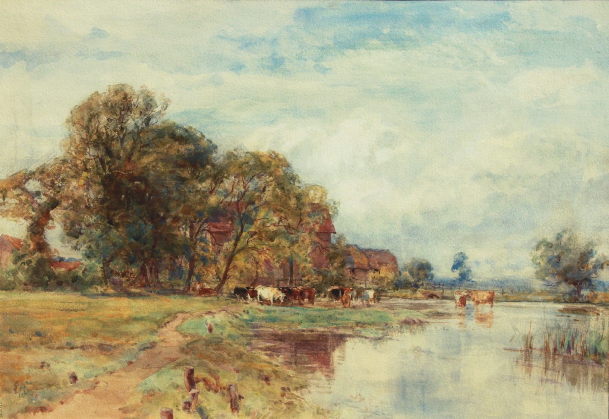 Watercolour by Sir Ernest Albert Waterlow 
