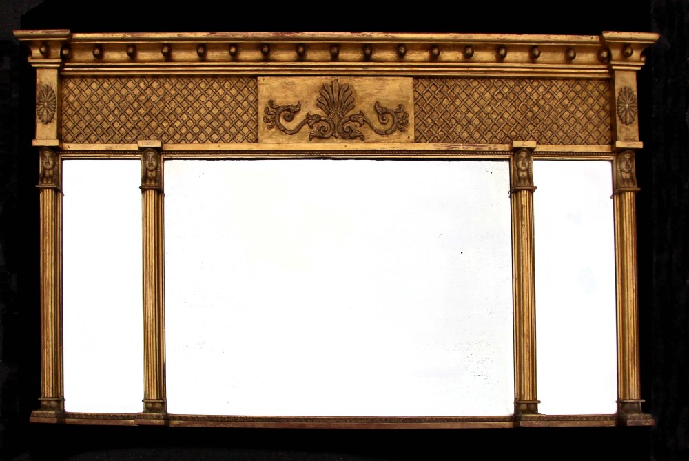 A Fine good size Victorian Overmantle Mirror.