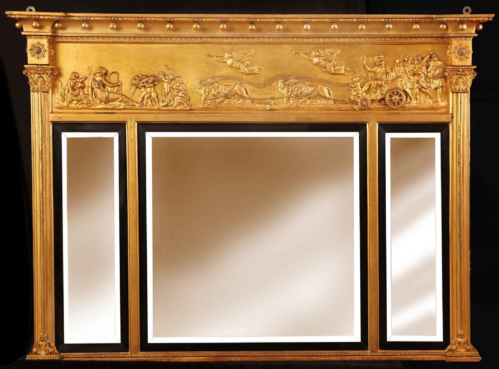 Victorian Overmantel Mirror. Very good Quality.