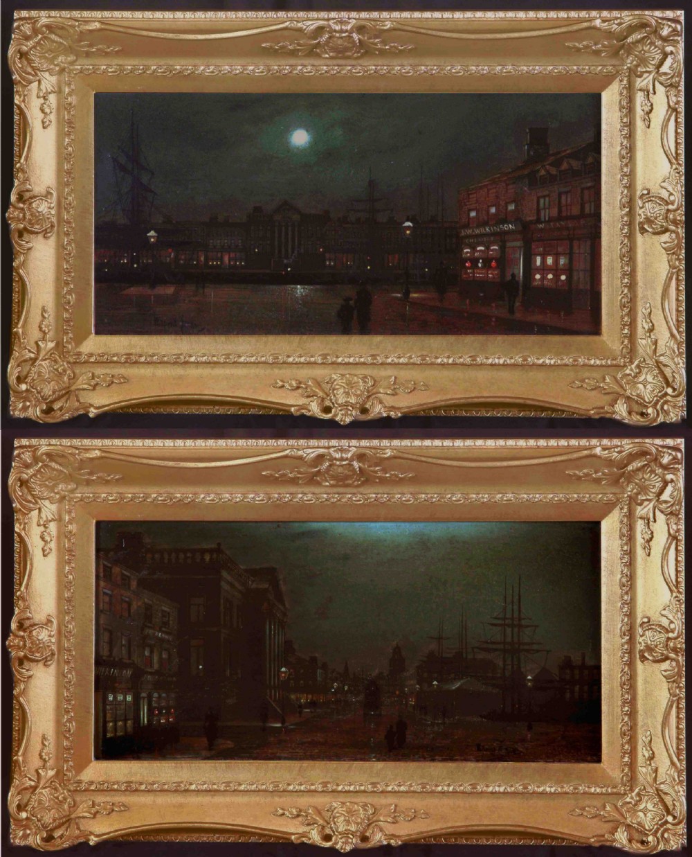 Wilfred Jenkins Pair oils 