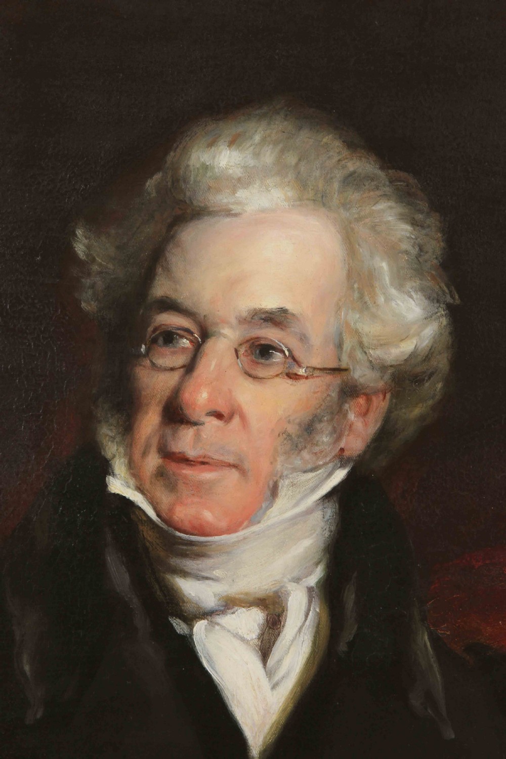 Large Portrait Oil Painting. Manner of Thomas Lawrence. View III