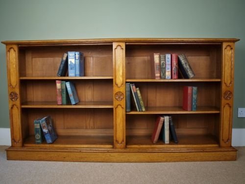 Superb Victorian Oak Open Bookcase