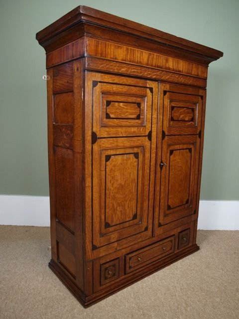 Georgian Oak Wall Cupboard