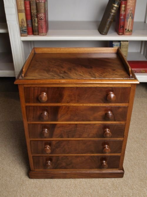Miniature Victorian Mahogany Chest of Drawers