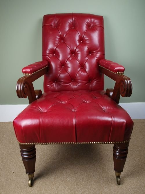William IV Leathered Armchair