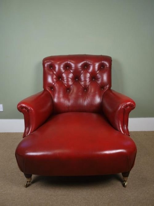 Victorian Leather Easy Chair