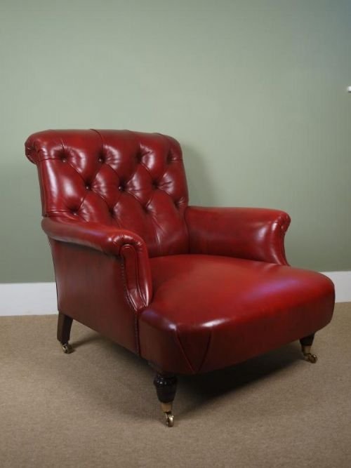 fig 1. Victorian Leather Easy Chair