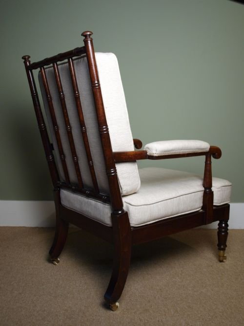 Early Victorian Armchair with Bamboo Turning