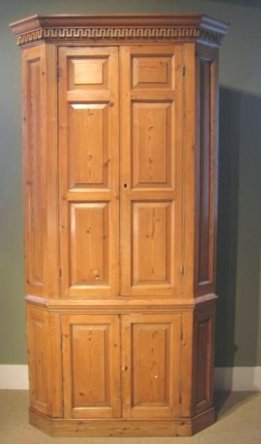 Georgian Pine Corner Cupboard