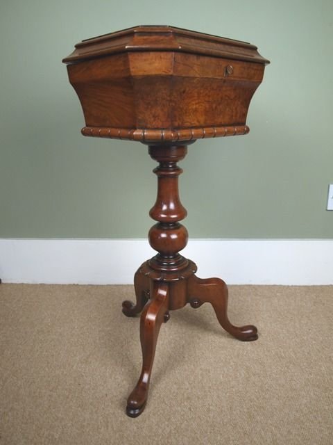 Small Victorian Walnut Work Table