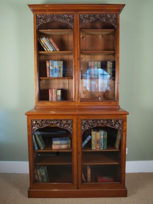 Beautiful Victorian Mahogany Glazed Bookcase