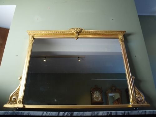 Victorian Giltwood Overmantel Mirror