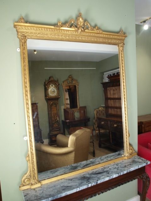 Beutiful Victorian Giltwood Overnantel Mirror