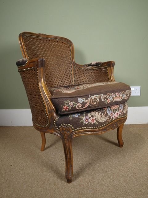 Pretty French Bergere Armchair