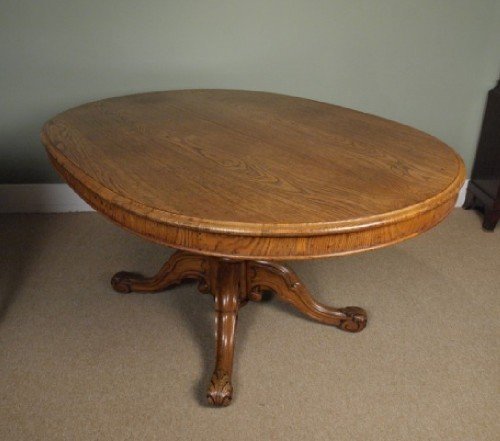 Victorian Oak Centre / Dining Table