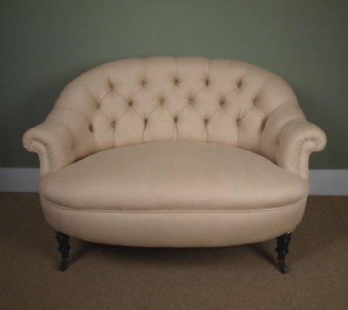 Small Victorian Upholstered Sofa