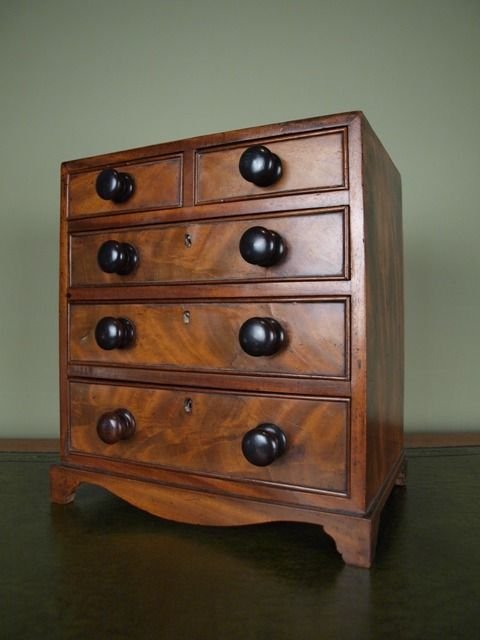 Georgian Mahogany Miniature Chest of Drawers
