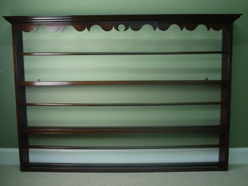 Early Victorian Oak Plate Rack
