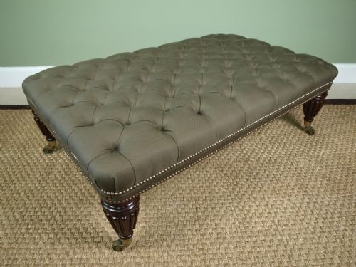 Large Victorian Mahogany Stool