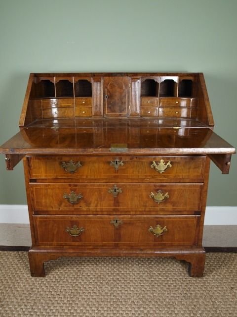 George III Walnut Bureau