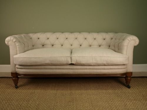 A Victorian Chesterfield Walnut Sofa